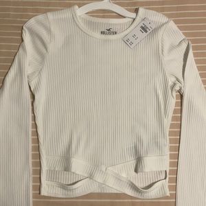Hollister Cute White Top SIZE M
